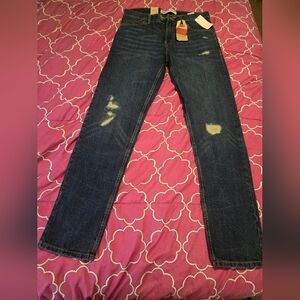 Levis 28X28 16 Reg Men's NEW 502 Regular Taper Blue Jeans